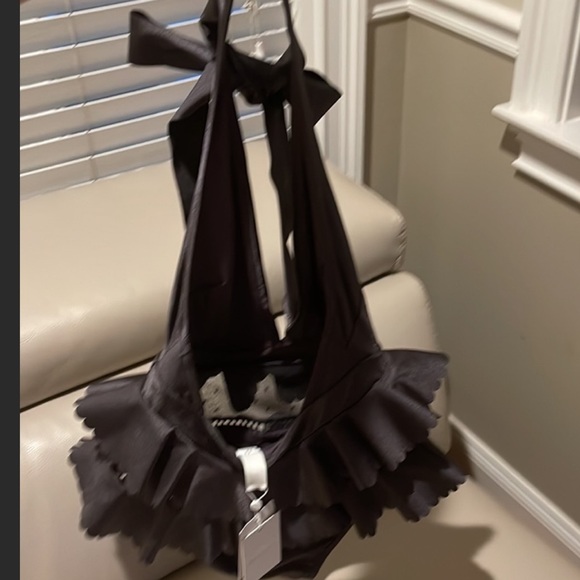 Zimmermann ruffle trim lace details swimsuit sz AU 1 - Picture 7 of 8